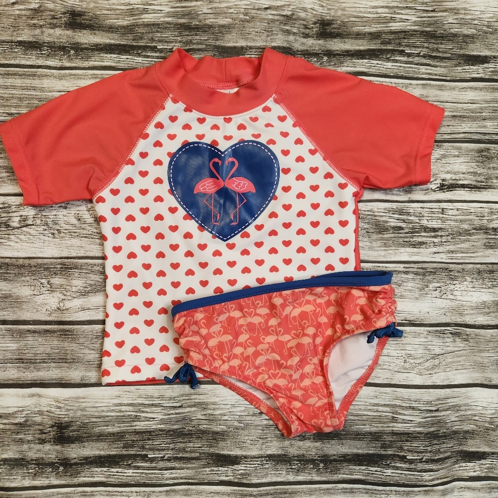 Kiko & Max flamingo swim set